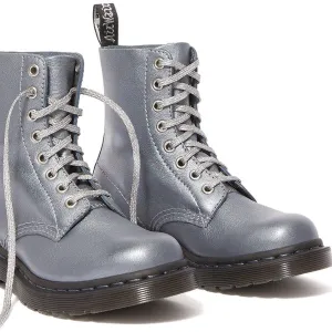 1460 Pascal Gunmetal Metallic Virginia Diva Boots