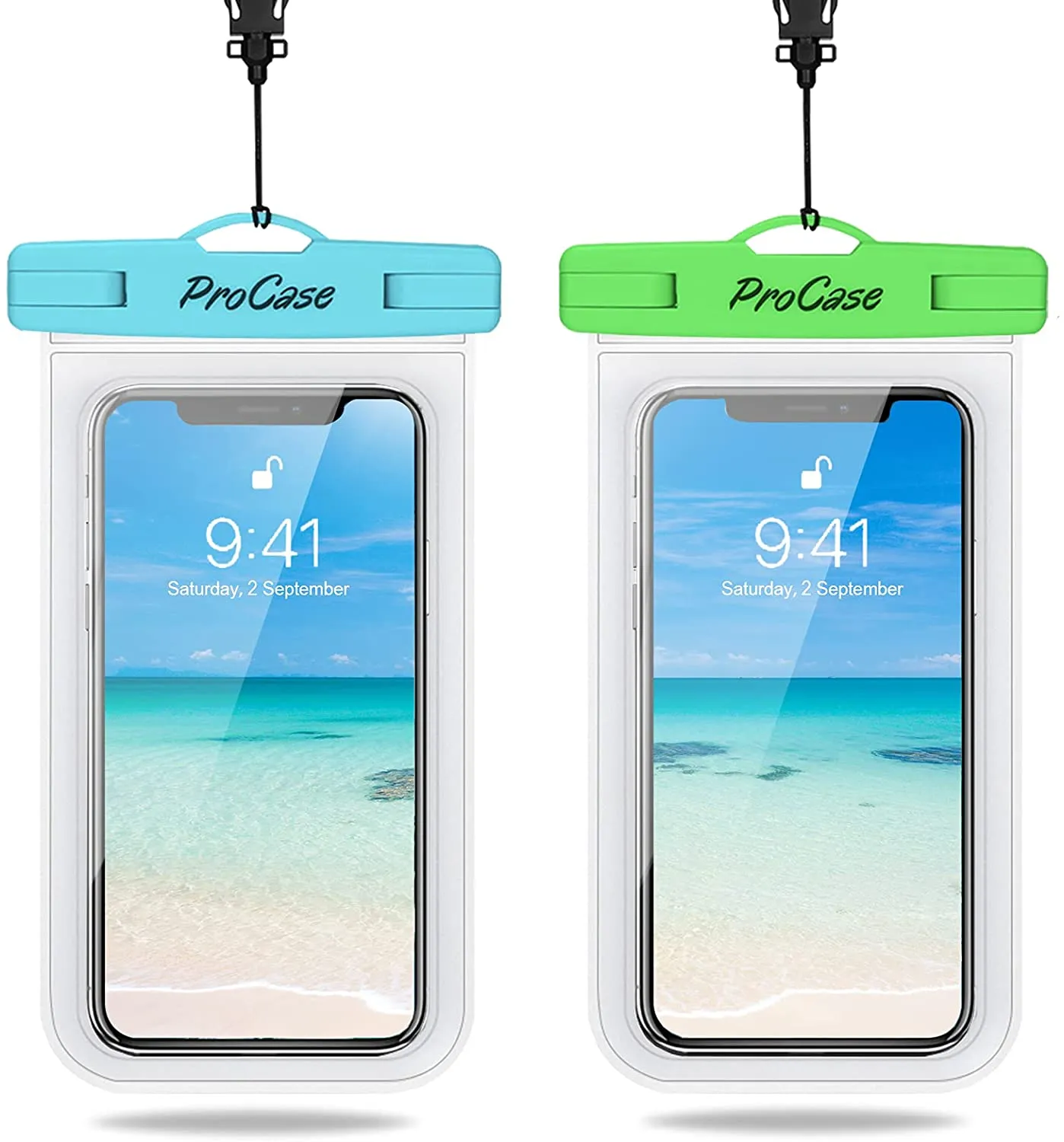 (2 Pack) Universal Waterproof Cellphone Pouch | ProCase