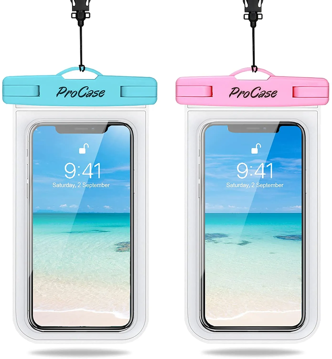 (2 Pack) Universal Waterproof Cellphone Pouch | ProCase