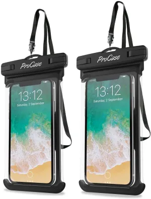 (2 Pack) Universal Waterproof Phone Case DryBag | ProCase