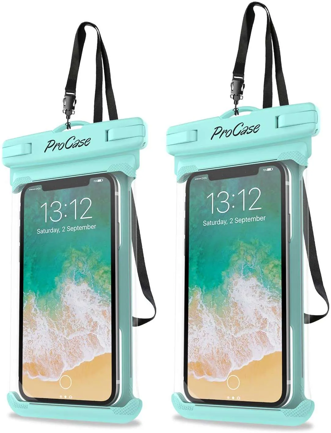 (2 Pack) Universal Waterproof Phone Case DryBag | ProCase