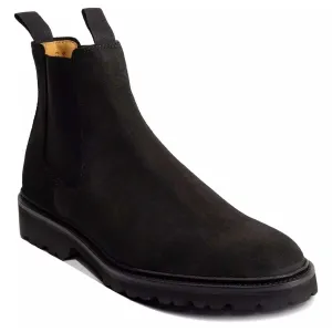 40% OFF BARKER Camborne Xtra Lite Chelsea Boots - Mens - Black Suede Size 7 G