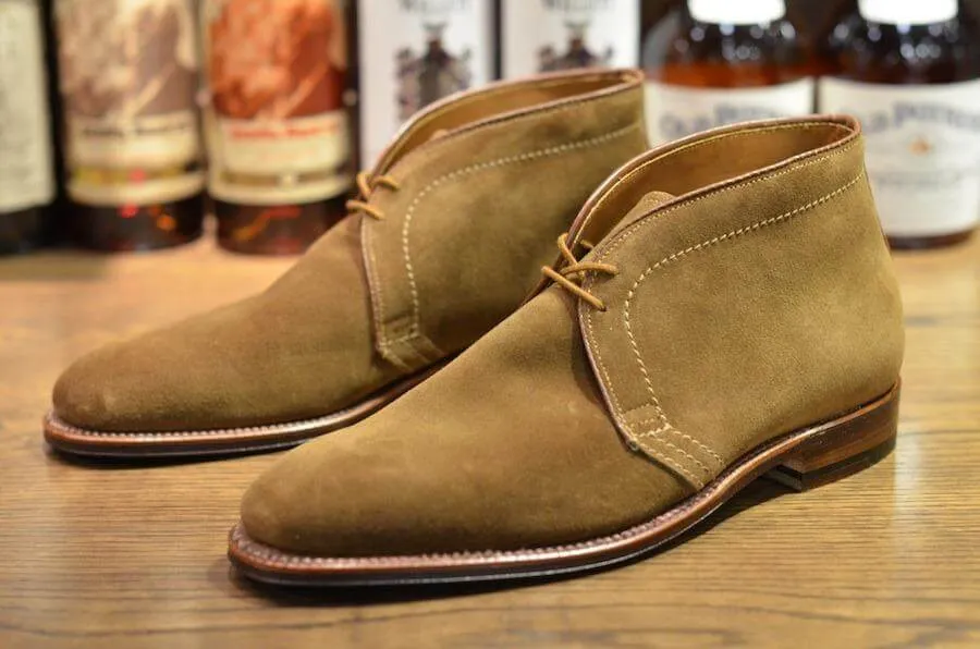 Bespoke Tan Chukka Suede Lace Up Boot