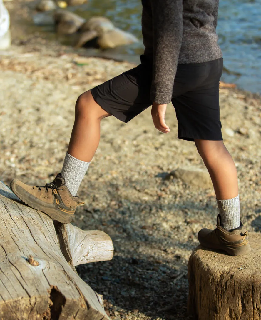 Big Kids' Targhee Waterproof Boot  |  Steel Grey/Porcelain