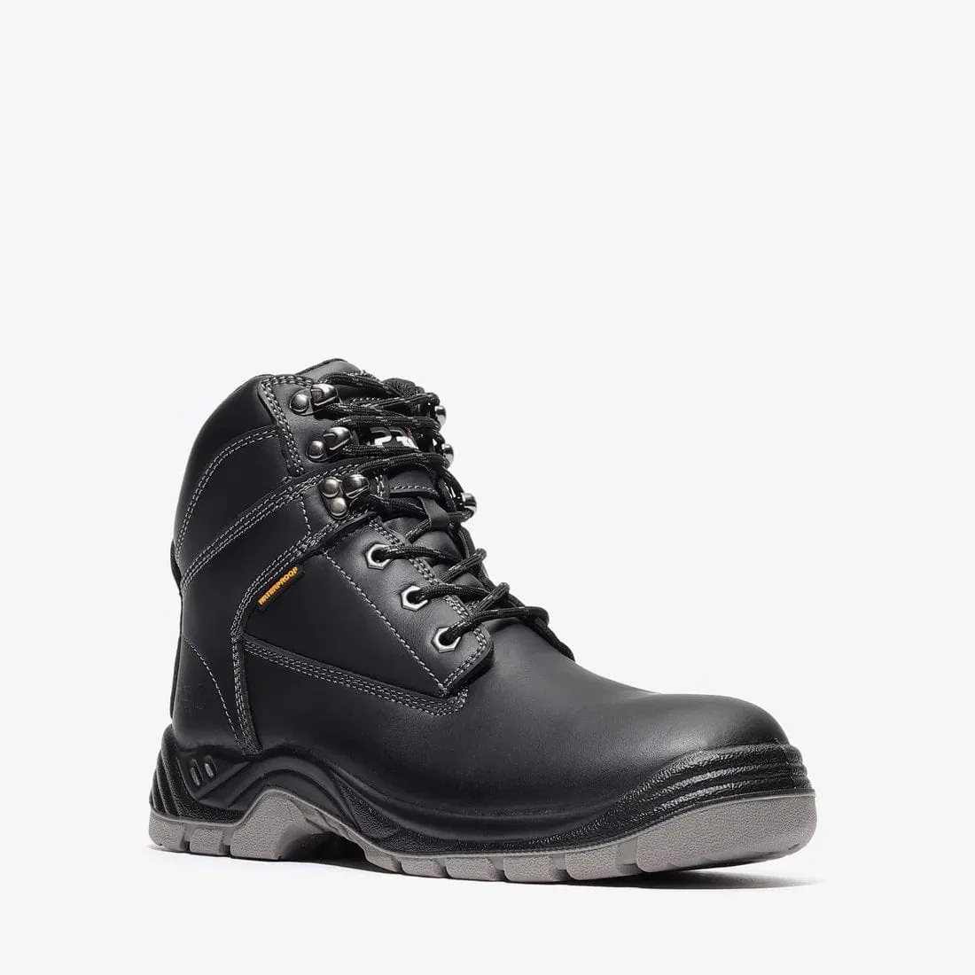 Bonanza Titan PRO 6" Plain Toe Work Boots (Steel Toe) - Black