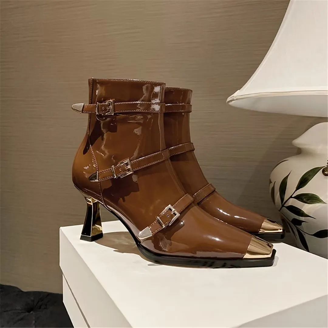 CrocSquare Petite Leather Boots