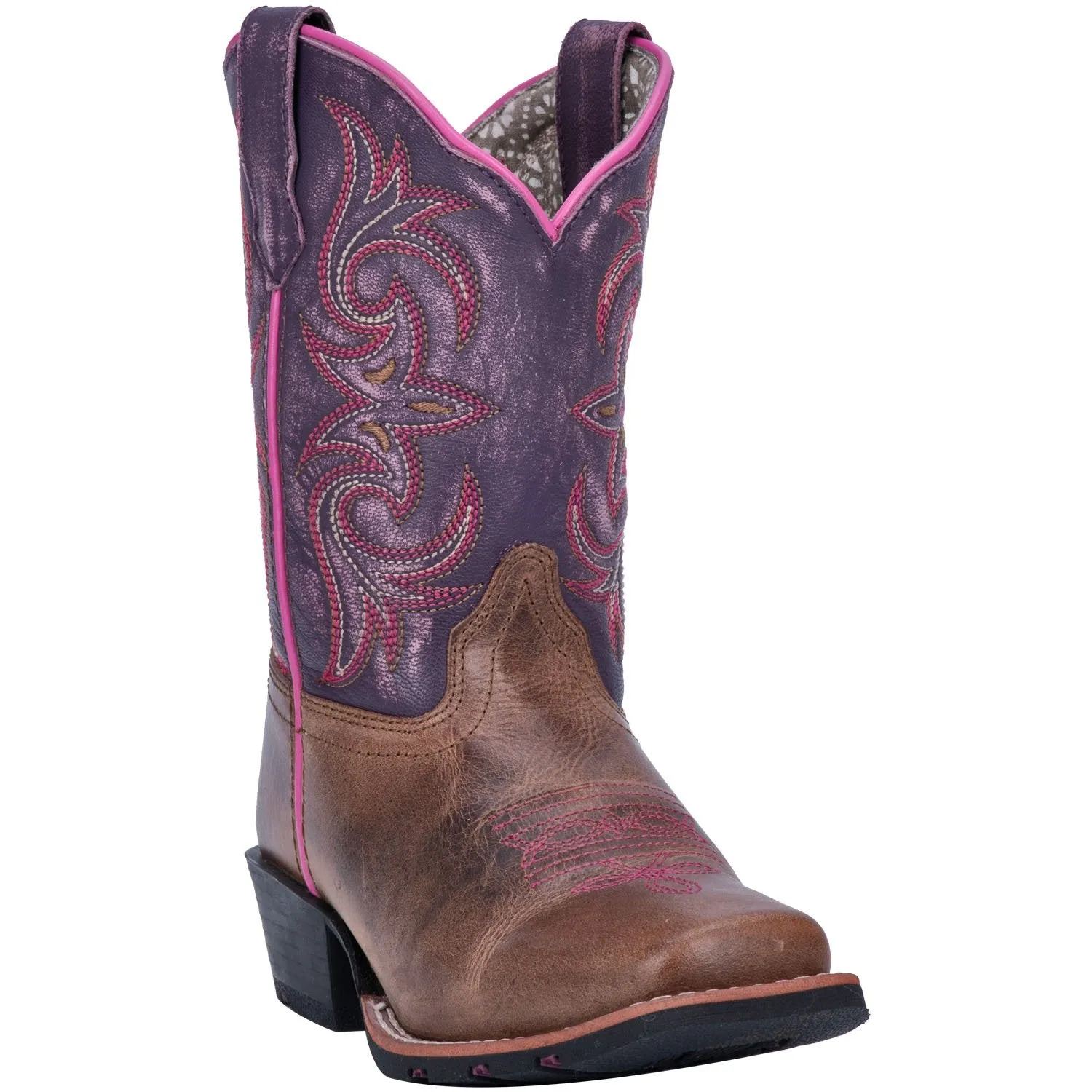 DAN POST KID'S MAJESTY LEATHER WESTERN BOOT (8.5-3.5) - DPC2947