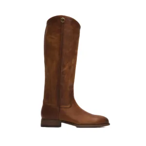 Frye  Women's 75449 Melissa Button Tall 2 Wc Brown M