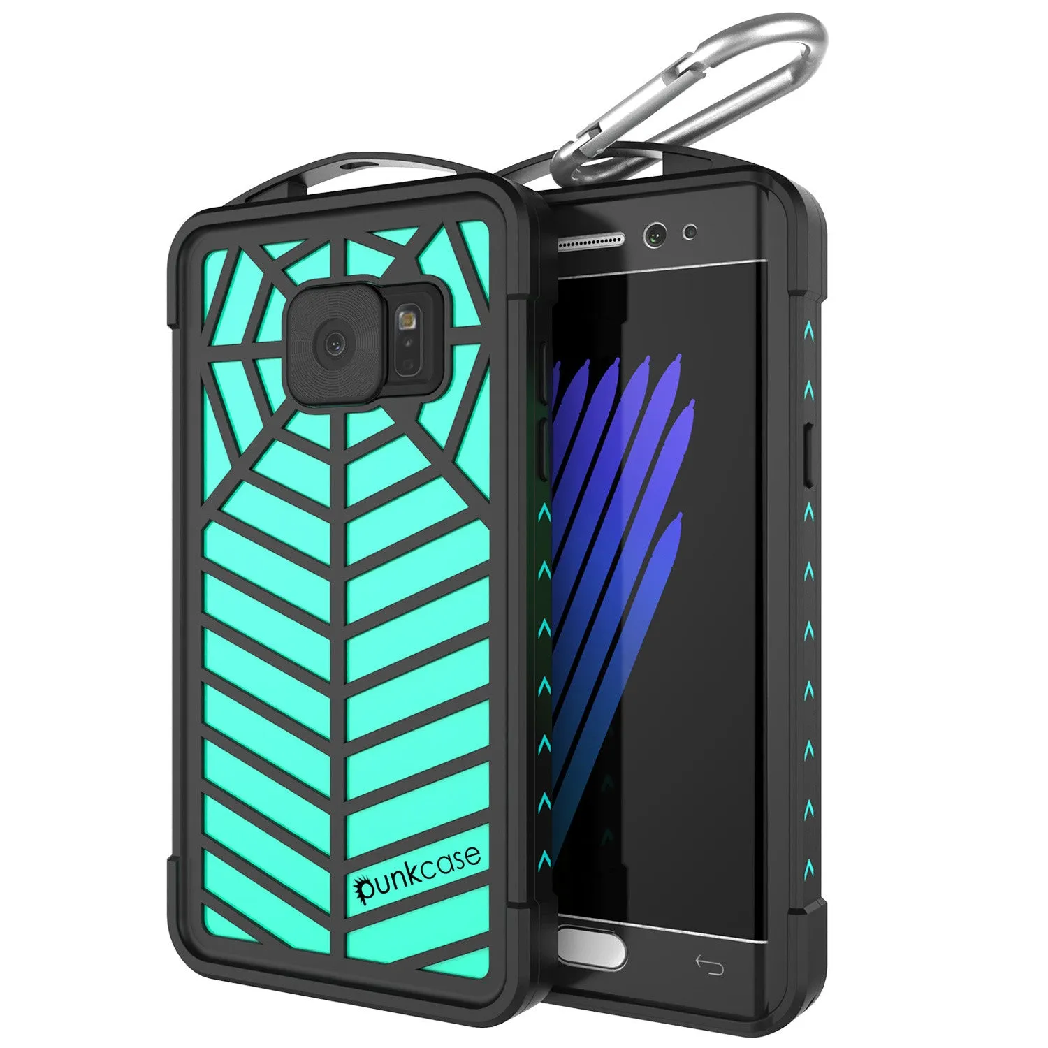 Galaxy Note 7 Waterproof Case, Punkcase WEBSTER Series, Teal | Heavy Duty Armor Cover