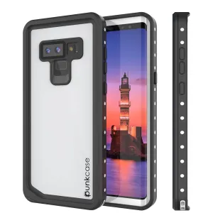 Galaxy Note 9 Waterproof Case, Punkcase Studstar White Thin Armor Cover