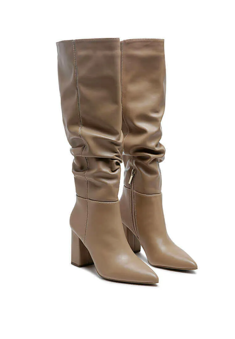 hanoi knee high slouch boots