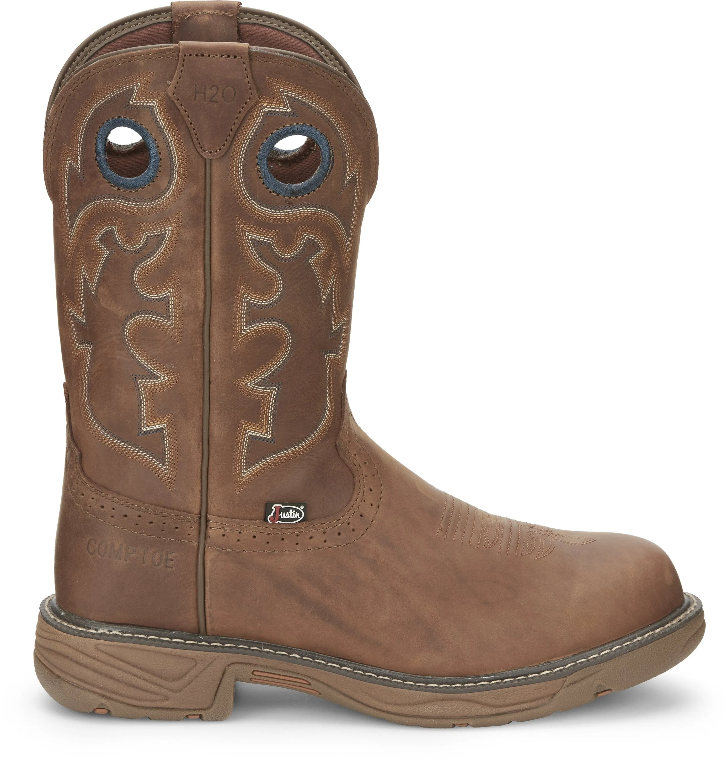 Justin Stampede Rush Round Toe Work Boot SE4334