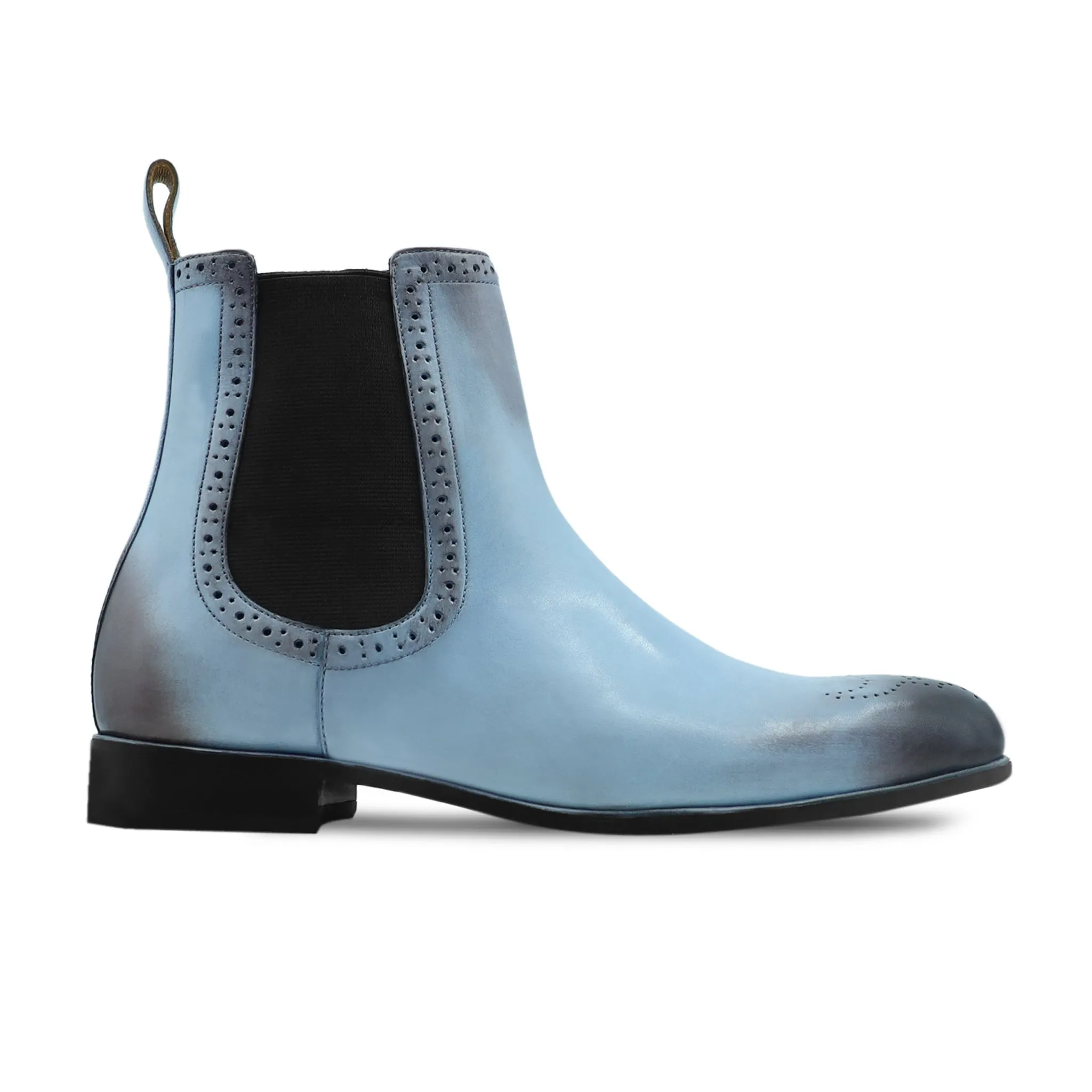 Lakewood - Men's Burnished Ice Blue Calf Leather Chelsea Boot