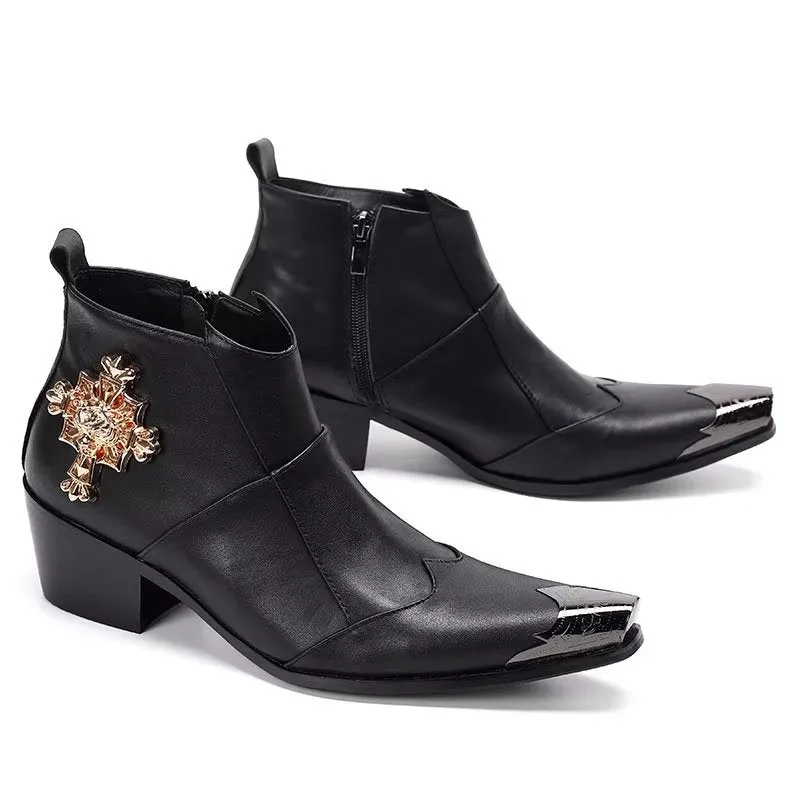 LuxeLeather Classy Dress Boots