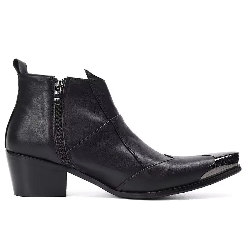 LuxeLeather Classy Dress Boots