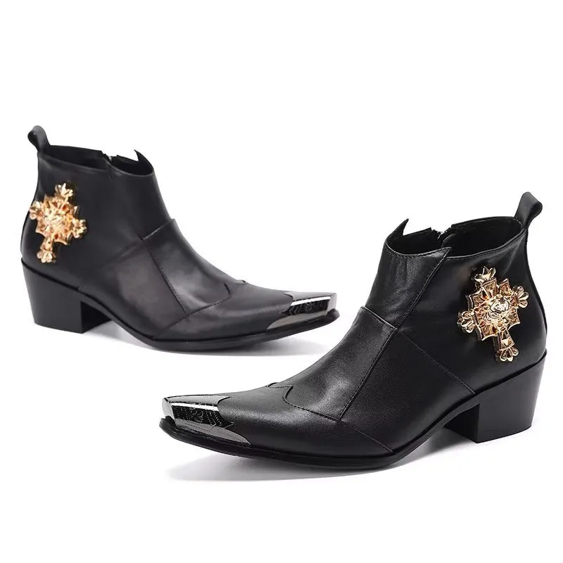 LuxeLeather Classy Dress Boots