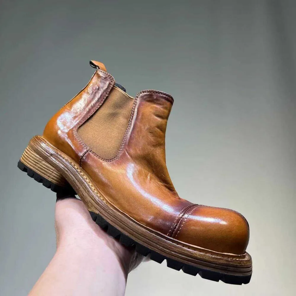 Men's Washed Chelsea Boots