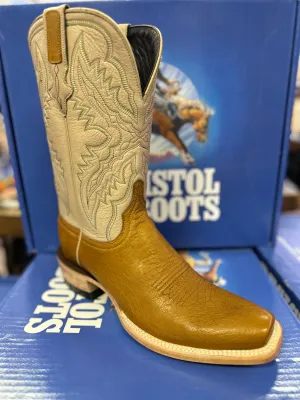 Resistol Boots - Smooth Ostrich - Cutter Toe - Saddle Tan