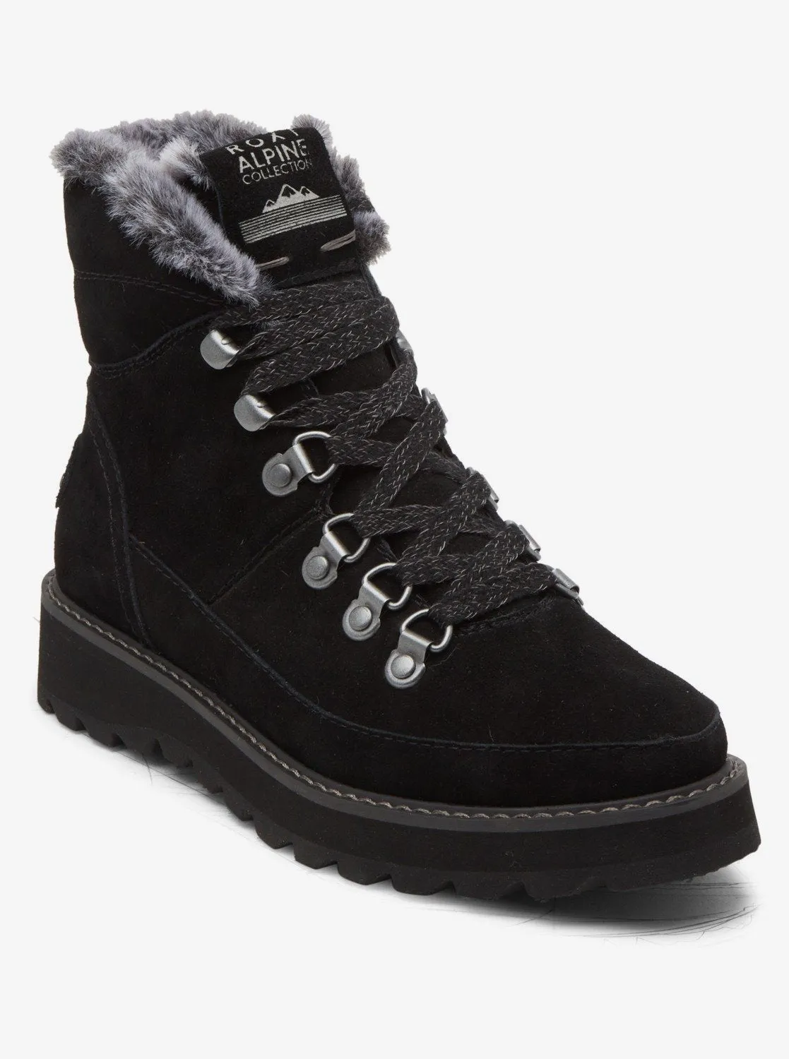 Sadie Lace-Up Boots - Anthracite