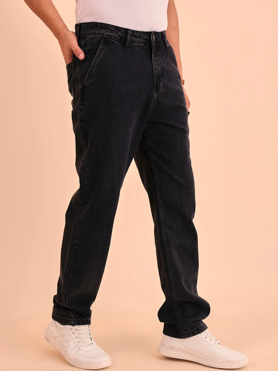 Style Quotient Men Relaxed Fit High Rise Cotton Jeans