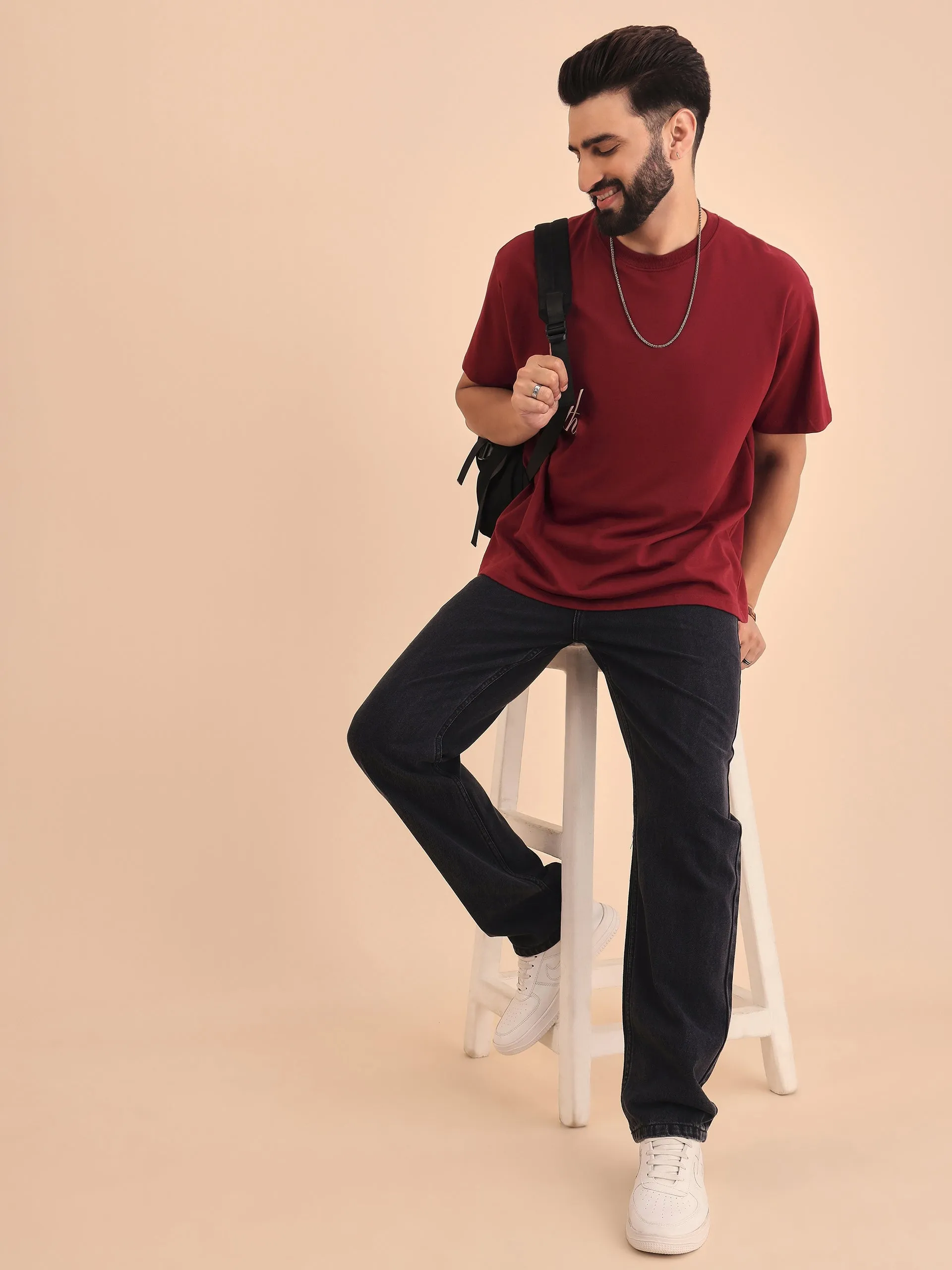 Style Quotient Men Relaxed Fit High Rise Cotton Jeans