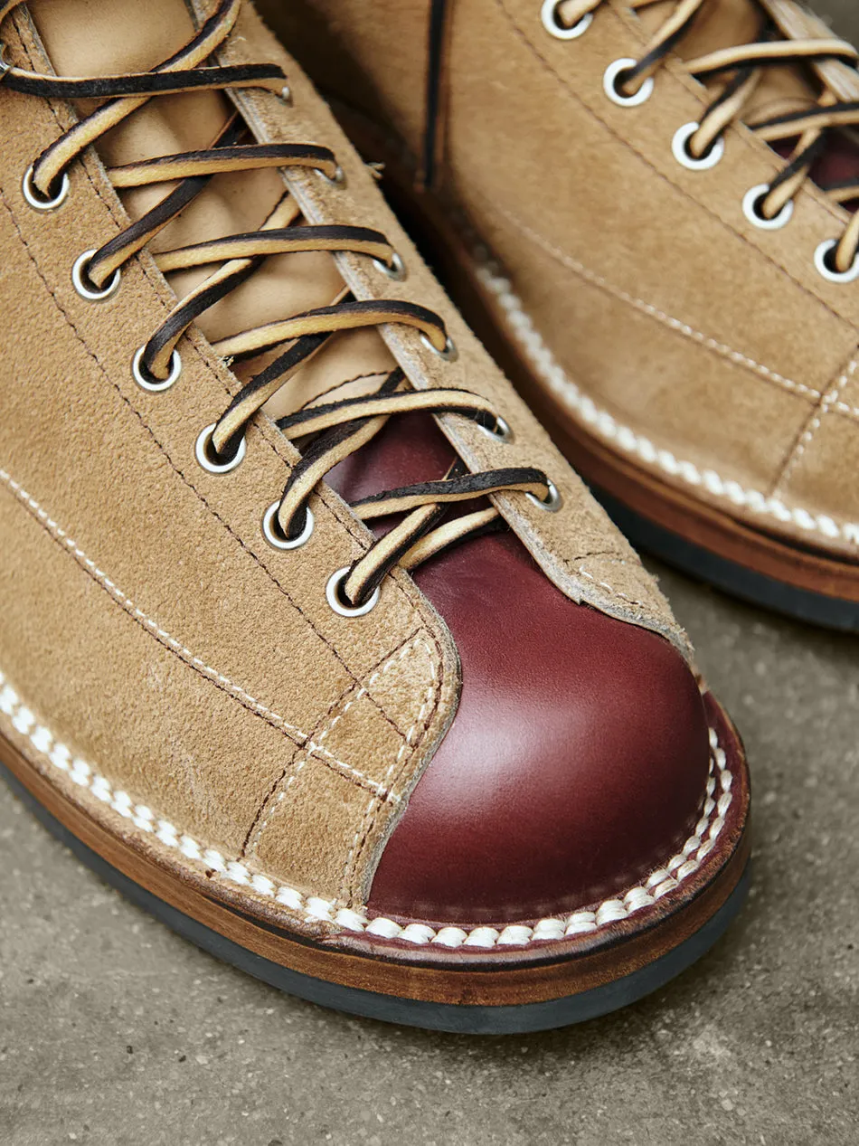 Two Tone Suede Lineman Boots