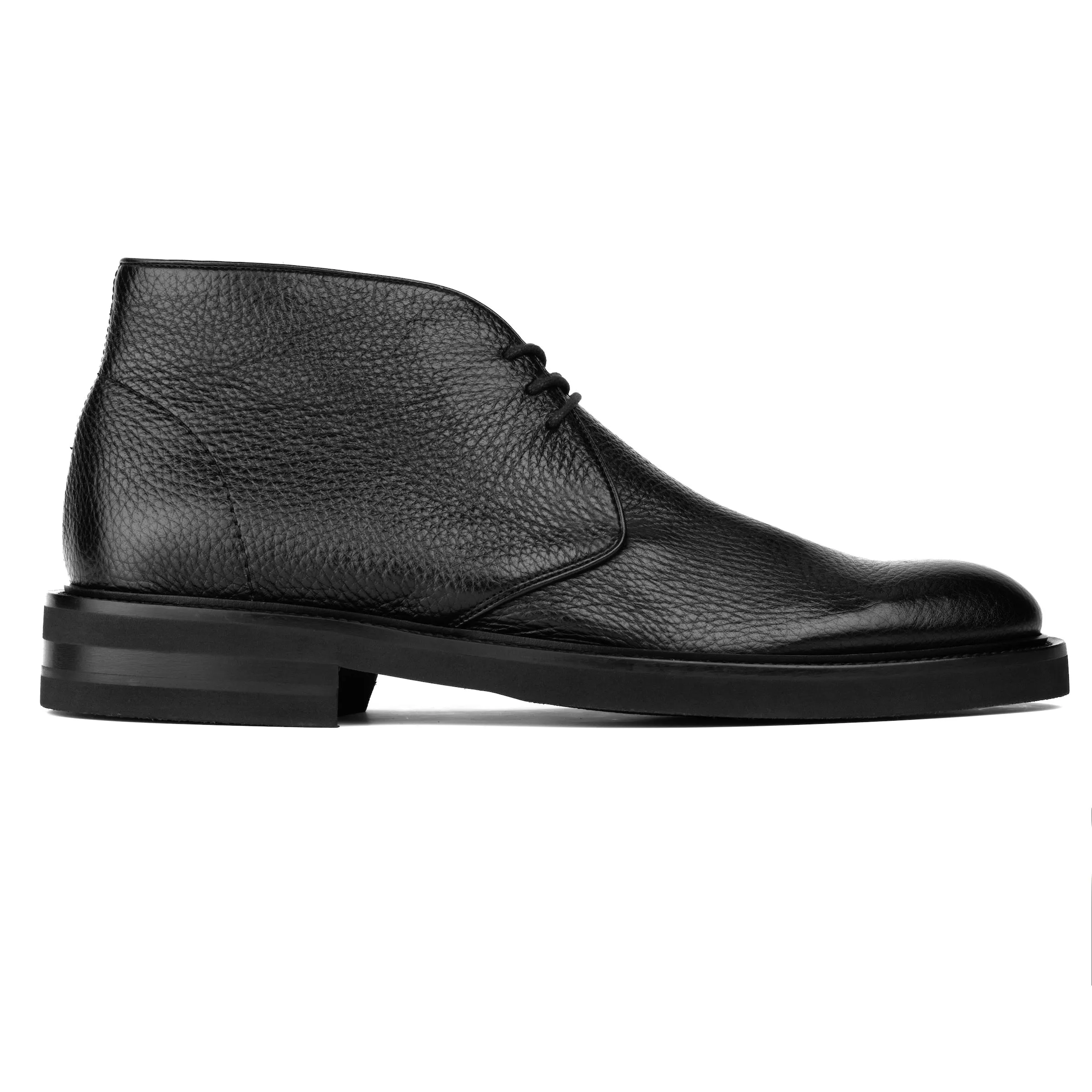 Vista Black Deerskin Chukka Boot