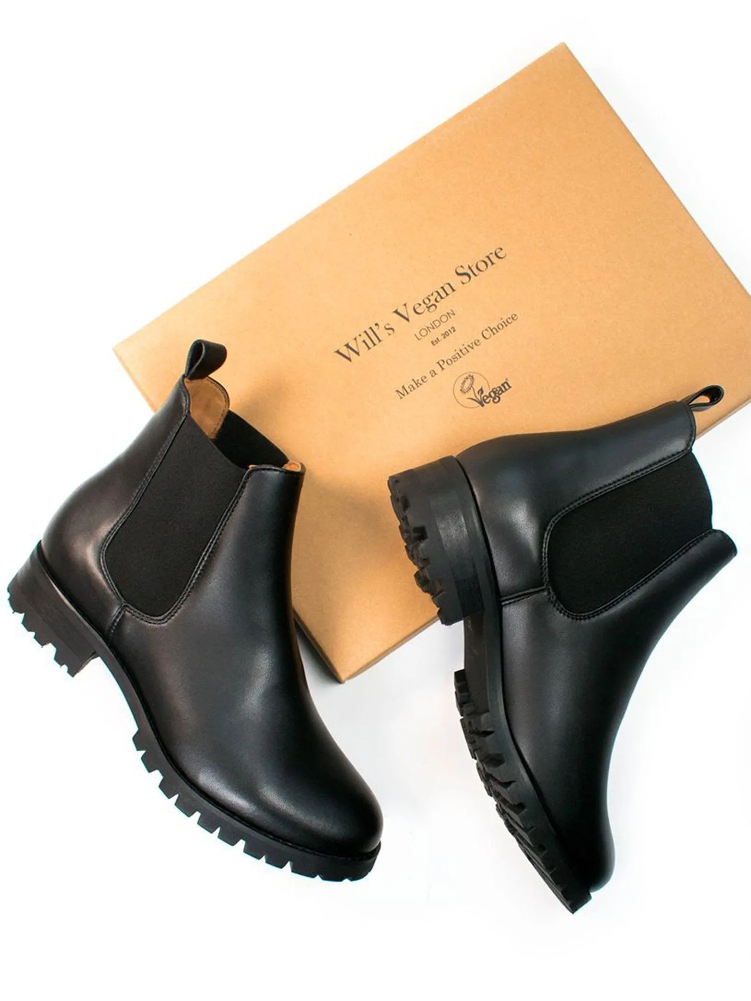 Wide Fit Luxe Deep Tread Chelsea Boots