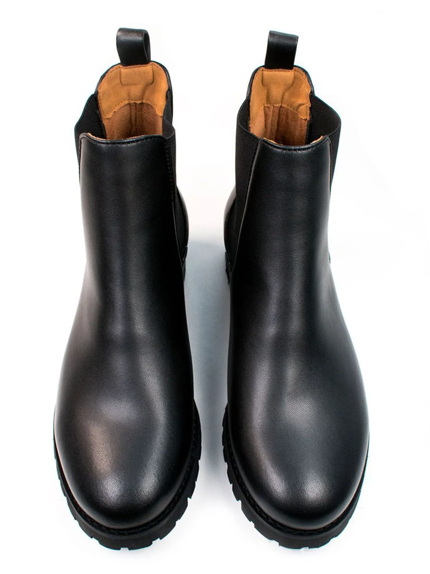 Wide Fit Luxe Deep Tread Chelsea Boots