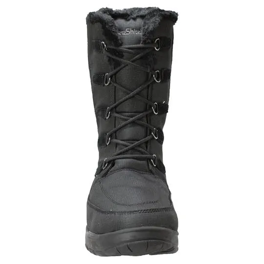 Womens Waterproof Nylon Winter Leather Boots