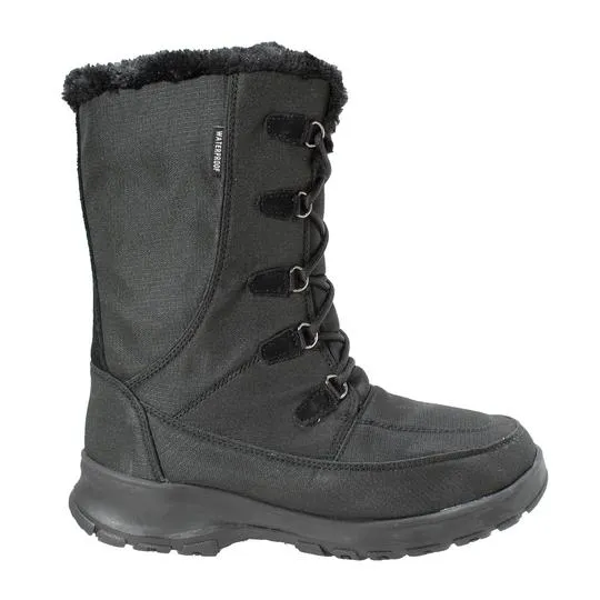 Womens Waterproof Nylon Winter Leather Boots