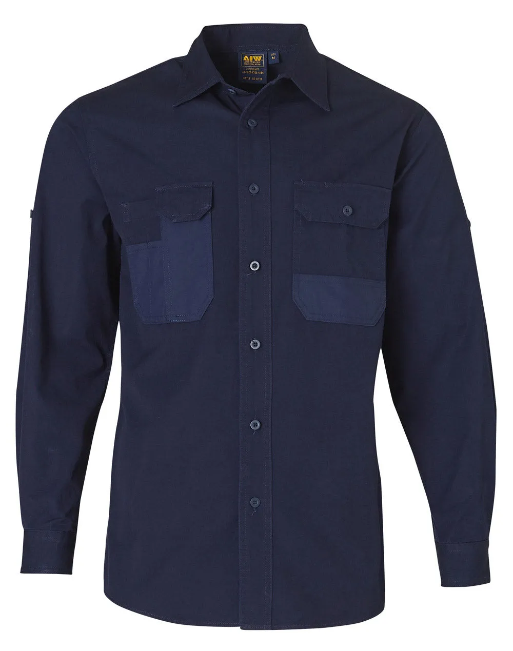 WT06 Durable Long Sleeve Work Shirt